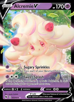 Alcremie V 22/73 Ultra Rare – Champion's Path Pokémon card