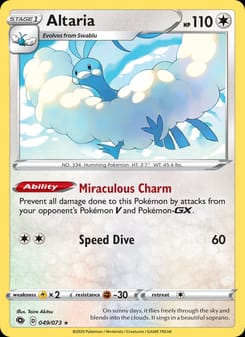 Altaria 49/73 Holo Rare – Champion's Path Pokémon card