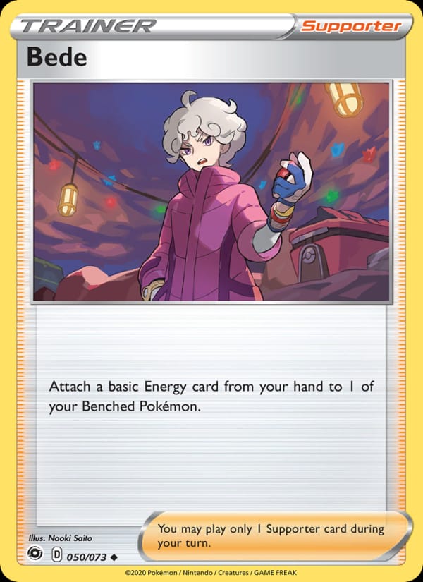Bede 50/73 Champion's Path Pokémon card
