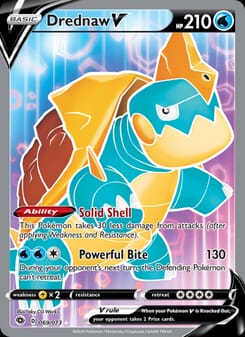 Drednaw V 69/73 Ultra Rare – Champion's Path Pokémon card