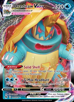 Drednaw VMAX 15/73 Ultra Rare – Champion's Path Pokémon card