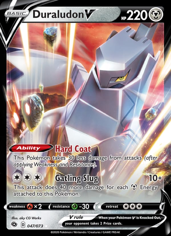 Duraludon V 47/73 Champion's Path Pokémon card