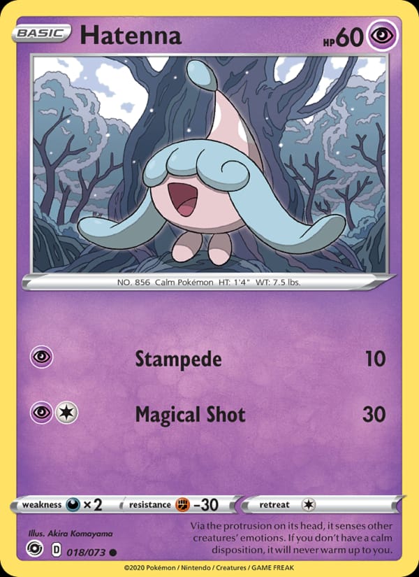 Hatenna 18/73 Champion's Path Pokémon card