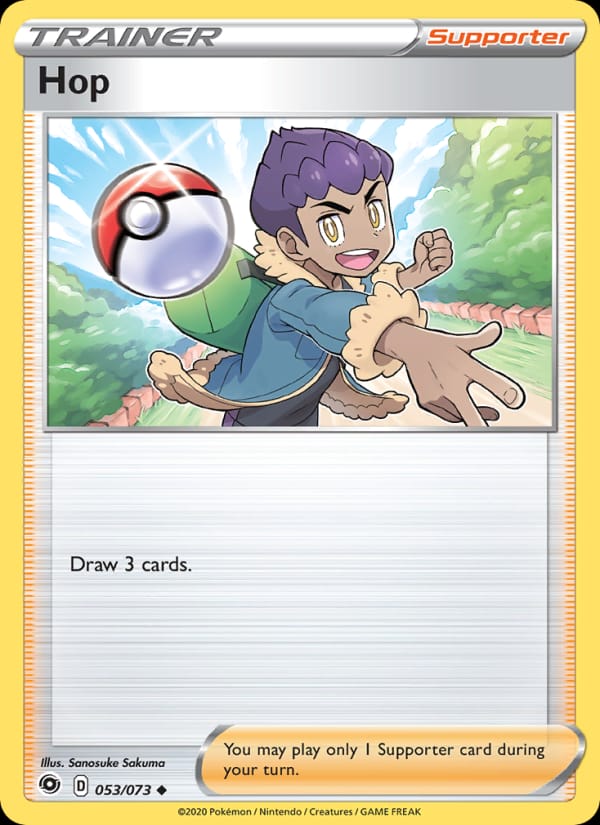 Hop 53/73 Champion's Path Pokémon card