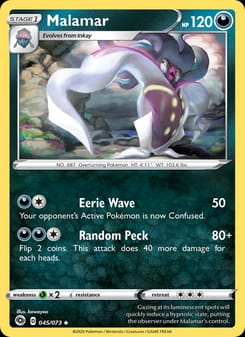 Malamar 45/73 Uncommon – Champion's Path Pokémon card