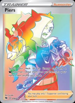 Piers 78/73 Secret Rare – Champion's Path Pokémon card