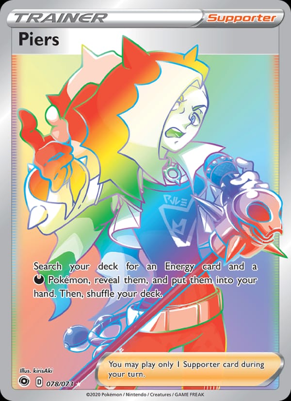 Piers 78/73 Champion's Path Pokémon card