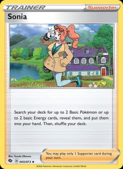Sonia 65/73 Uncommon – Champion's Path Pokémon card