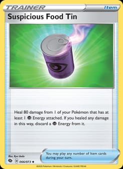Suspicious Food Tin 66/73 Uncommon – Champion's Path Pokémon card