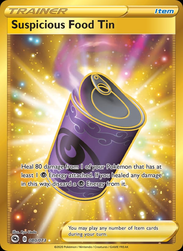 Suspicious Food Tin 80/73 Champion's Path Pokémon card