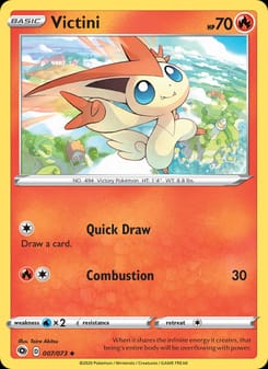 Victini 07/73 Uncommon – Champion's Path Pokémon card
