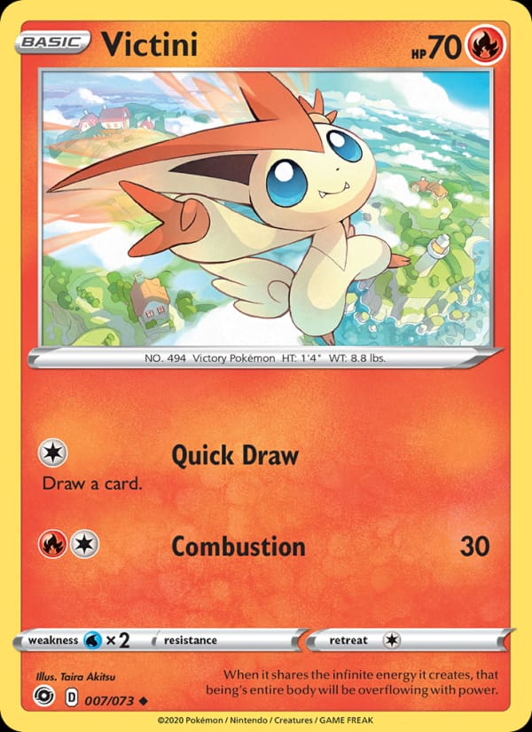 Victini 07/73 Champion's Path Pokémon card