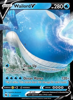Wailord V 013/073 Ultra Rare – Champion's Path Pokémon card