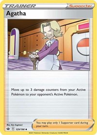 Agatha 129/198 Uncommon – Chilling Reign Pokémon card