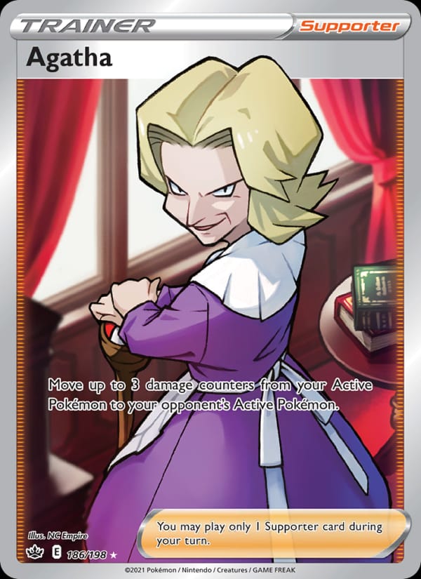 Agatha 186/198 Chilling Reign Pokémon card