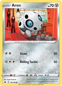 Aron 109/198 Common – Chilling Reign Pokémon card