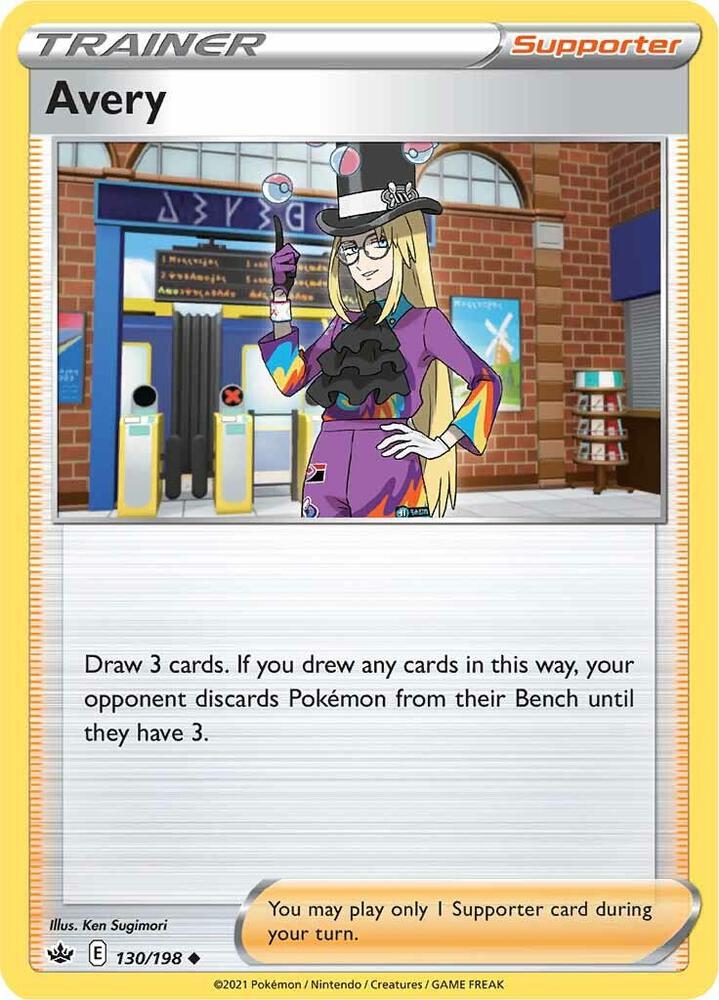Avery 130/198 Chilling Reign Pokémon card