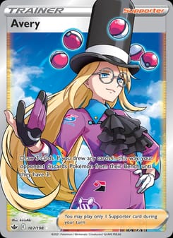 Avery 187/198 Ultra Rare – Chilling Reign Pokémon card