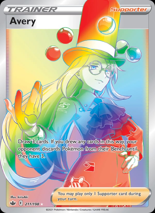 Avery 211/198 Chilling Reign Pokémon card
