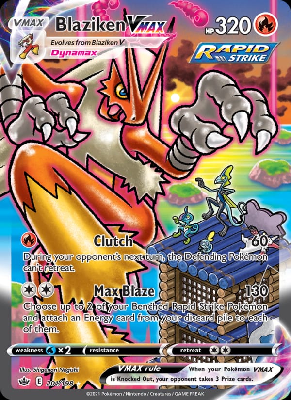 Blaziken VMAX 201/198 Chilling Reign Pokémon card