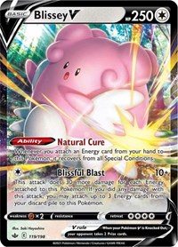 Blissey V 119/198 Ultra Rare – Chilling Reign Pokémon card