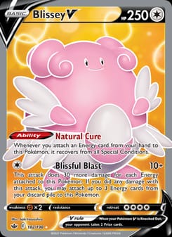 Blissey V 182/198 Ultra Rare – Chilling Reign Pokémon card