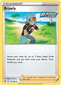 Brawly 131/198 Uncommon – Chilling Reign Pokémon card
