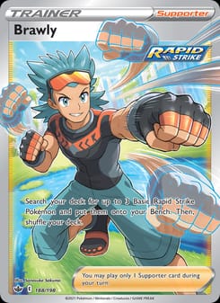 Brawly 188/198 Ultra Rare – Chilling Reign Pokémon card