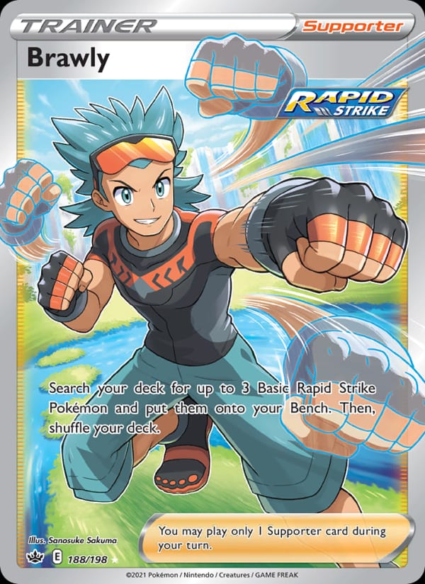 Brawly 188/198 Chilling Reign Pokémon card