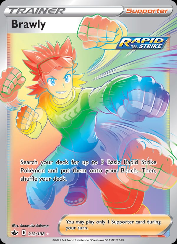 Brawly 212/198 Chilling Reign Pokémon card