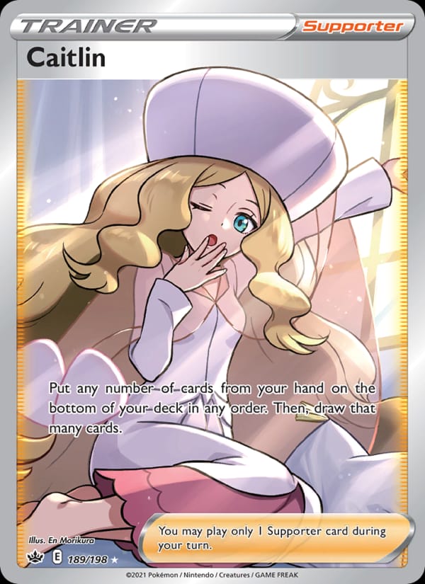 Caitlin 189/198 Chilling Reign Pokémon card