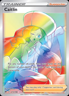 Caitlin 213/198 Secret Rare – Chilling Reign Pokémon card
