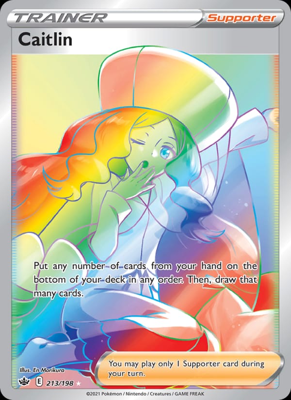 Caitlin 213/198 Chilling Reign Pokémon card