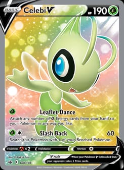 Celebi V 160/198 Ultra Rare – Chilling Reign Pokémon card