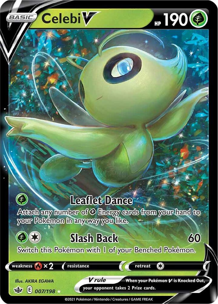 Celebi V 007/198 Chilling Reign Pokémon card