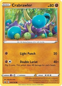Crabrawler 084/198 Common – Chilling Reign Pokémon card