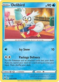 Delibird 032/198 Common – Chilling Reign Pokémon card