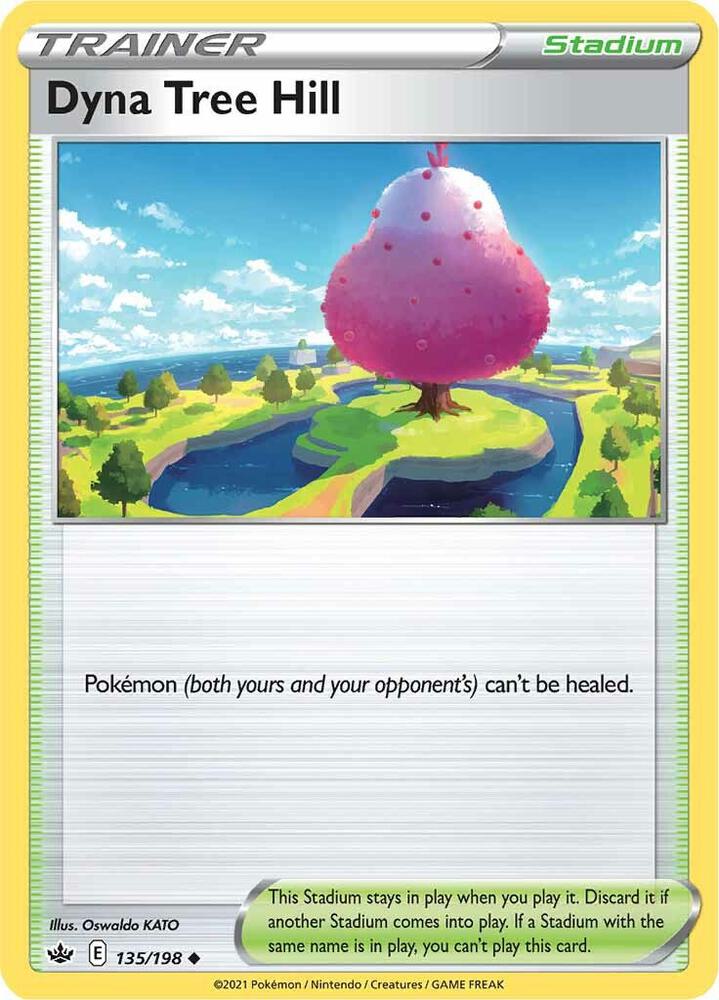 Dyna Tree Hill 135/198 Chilling Reign Pokémon card