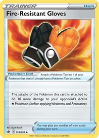 Fire-Resistant Gloves 138/198 Uncommon – Chilling Reign Pokémon card