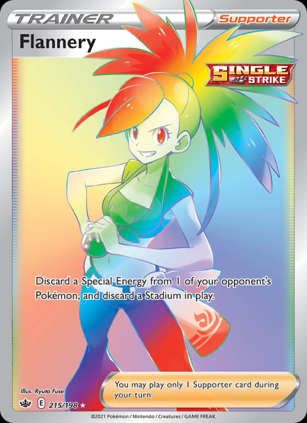Flannery 215/198 Chilling Reign Pokémon card