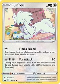 Furfrou 126/198 Common – Chilling Reign Pokémon card