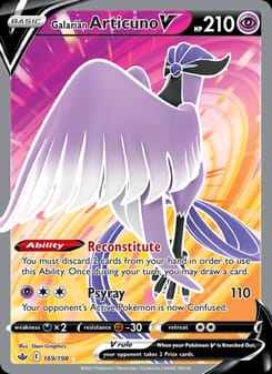 Galarian Articuno V 169/198 Ultra Rare – Chilling Reign Pokémon card
