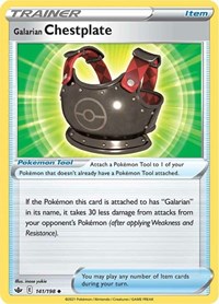 Galarian Chestplate 141/198 Uncommon – Chilling Reign Pokémon card