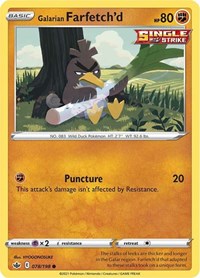 Galarian Farfetch'd 078/198 Common – Chilling Reign Pokémon card