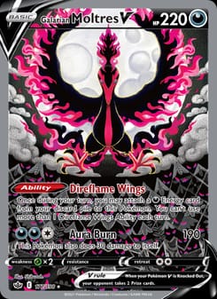 Galarian Moltres V 177/198 Ultra Rare – Chilling Reign Pokémon card
