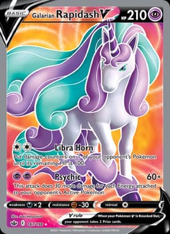 Galarian Rapidash V 167/198 Ultra Rare – Chilling Reign Pokémon card