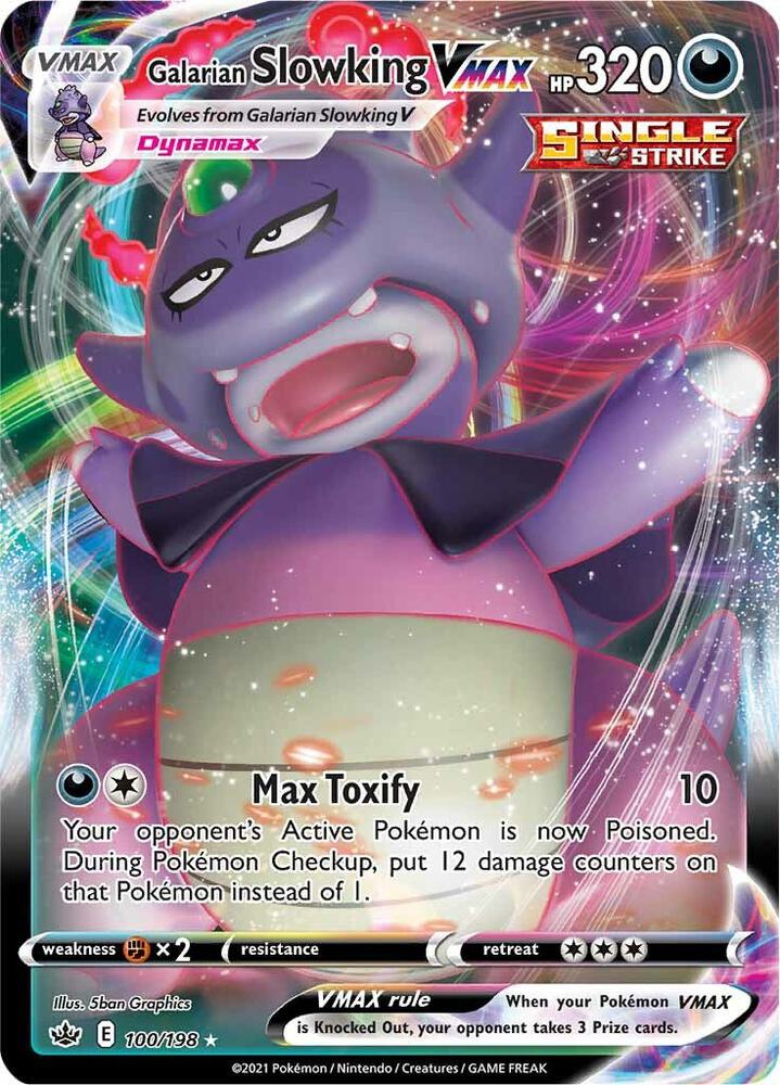 Galarian Slowking VMAX 100/198 Chilling Reign Pokémon card