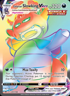 Galarian Slowking VMAX 207/198 Secret Rare – Chilling Reign Pokémon card