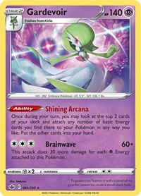 Gardevoir 061/198 Holo Rare – Chilling Reign Pokémon card
