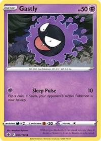 Gastly 055/198 Common – Chilling Reign Pokémon card
